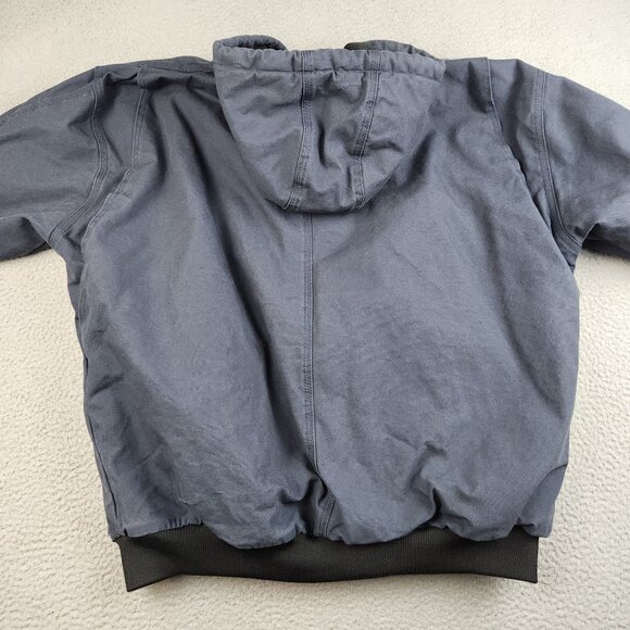 BERNE Canvas Jacket Men's 2XL Regular Quilt Lined Workwear Barn Hooded Azteca - Picture 13 of 15